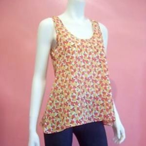Floral Sleeveless Top Size M